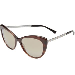 Versace Medusa Cat Eye Sunglasses Havanah Luxury Designer Mod4348 #165